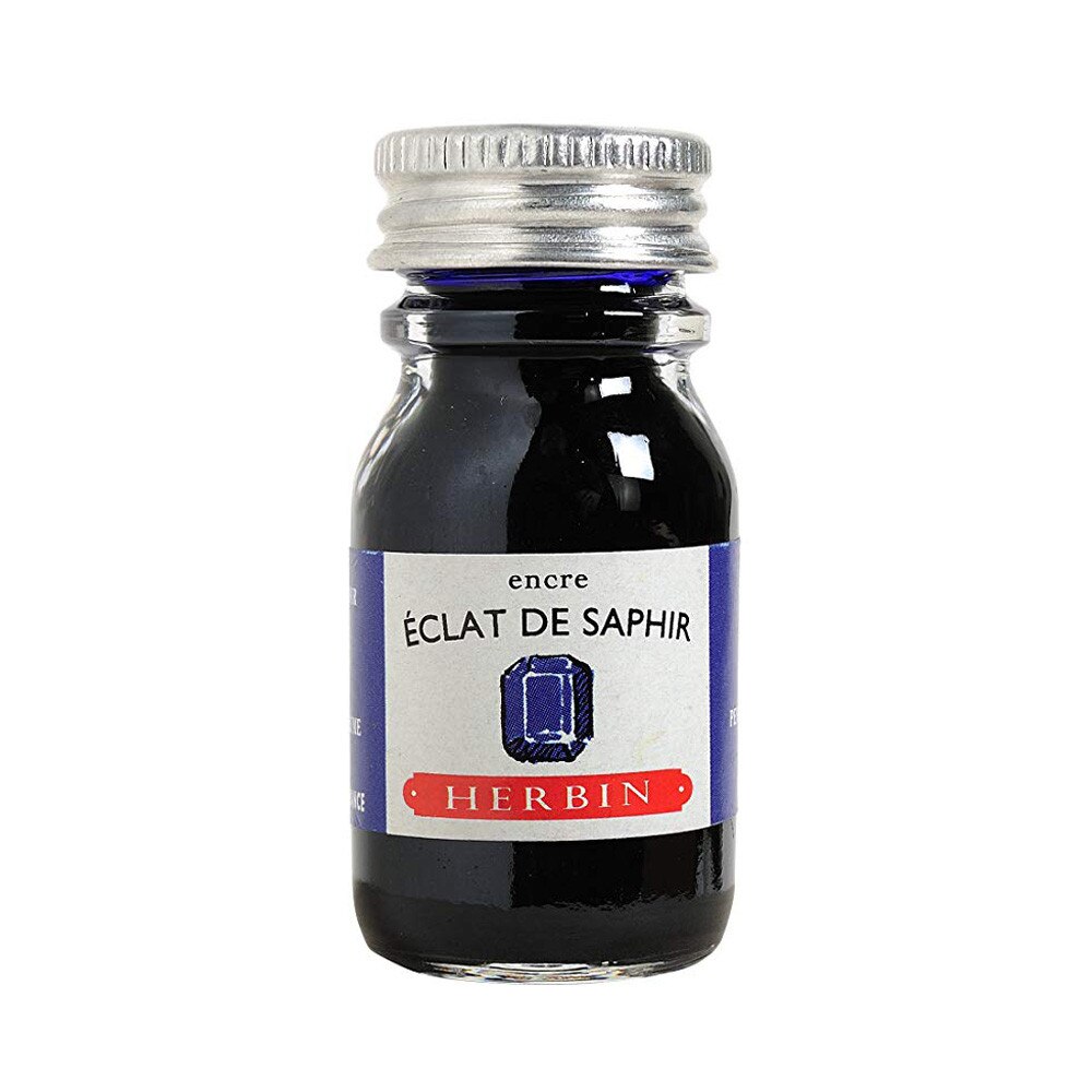 J.Herbin 10ml Fountain Pen Ink Eclat De Saphir Bottle